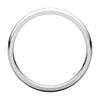 10k White Gold 3mm Light Comfort Fit Band, Size 6