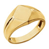 14k Yellow Gold Men's Signet Ring, Size 10