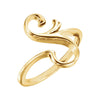 14k Yellow Gold Freeform Ring, Size 7