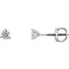 14K White Gold 1/5 CTW Diamond Earrings