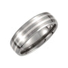 7 mm Titanium Wedding Band Ring (Size 11.5 )