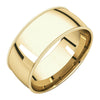 14k Yellow Gold 8mm Milgrain Light Comfort-Fit Wedding Band for Men, Size 12