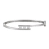 3-Stone Bangle 5/8 CTTW Diamond Bracelet in 14k White Gold