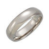 Domed Titanium Wedding Band Ring (Size 10 )