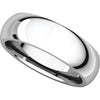 10k White Gold 6mm Comfort Fit Band, Size 13.5