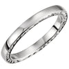 10k White Gold Wedding Band , Size 7