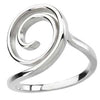 Scroll Fashion Ring in Sterling Silver (Size 6)