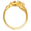 14k Yellow Gold Freeform Ring, Size 6