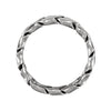 14k White Gold 6mm Hand Woven Band Size 9