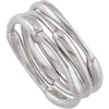 Set of 3 Stackable Rings in Sterling Silver ( Size 6 )