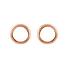 14k Rose Gold Circle Earrings