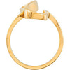 14k Yellow Gold Freeform Ring, Size 6.5