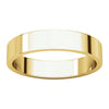 10k Yellow Gold 4mm Flat Band, Size 4