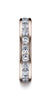 Benchmark-14K-Rose-Gold-4mm-High-Polished-Channel-Set-12-Stone-Diamond-Wedding-Band--.72Ct.--Size-4.5--51451014KR04.5