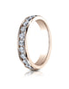 Benchmark-14K-Rose-Gold-4mm-High-Polished-Channel-Set-12-Stone-Diamond-Wedding-Ring--.72Ct.--Size-4--51451014KR04