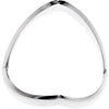 14k White Gold V Shaped African Band, Size 6