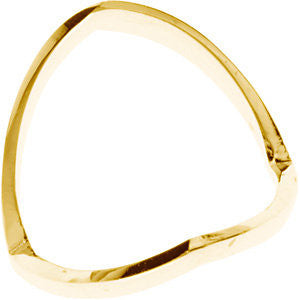 14k Yellow Gold V Shaped African Band, Size 6