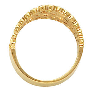 14k Yellow Gold Freeform Ring, Size 6