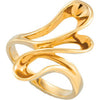 Metal Fashion Ring in 14k Yellow Gold ( Size 6 )