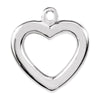 Petite Heart Dangle in Sterling Silver