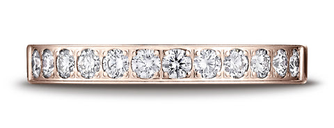 Benchmark-14K-Rose-Gold-3mm-High-Polish-Pave-set-12-Stone-Diamond-Wedding-Band-Ring--.48Ct.--Size-4.25--523726HF14KR04.25