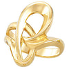 Metal Fashion Ring in 14k Yellow Gold ( Size 6 )