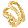 Metal Fashion Ring in 14k Yellow Gold ( Size 6 )