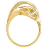 14k Yellow Gold Freeform Ring, Size 6