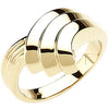 14k Yellow Gold Fashion Ring, Size 6