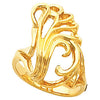 Metal Fashion Ring in 14k Yellow Gold ( Size 6 )