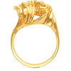 14k Yellow Gold Freeform Ring, Size 6