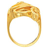 14k Yellow Gold Freeform Ring, Size 6