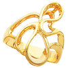 Metal Fashion Ring in 14k Yellow Gold ( Size 6 )