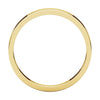 18k Yellow Gold 3mm Flat Band, Size 4