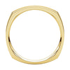 14k Yellow Gold 2.5mm Square Comfort Fit Band, Size 7