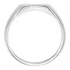 Sterling Silver 13x12mm Signet Ring, Size 11