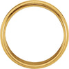 14k Yellow Gold 5mm Flat Edge Band Size 11