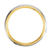 14K White & Yellow Gold 6mm Comfort-Fit Band Size 8.5