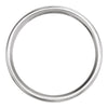 14k White Gold 8mm Coin Edge Design Band Size 11