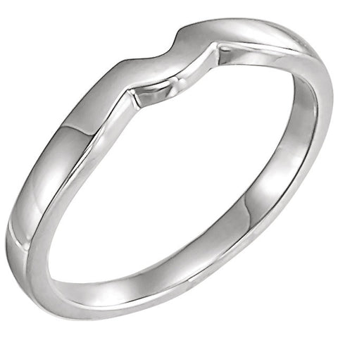 14k White Gold #3 Band for Tulipset® Ring, Size 6