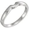 Elegant and Stylish Band for Tulip Set Solitaire in 14K White Gold ( Size 6 ), 100% Satisfaction Guaranteed.