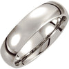 Dura Cobalt Slighlty Domed Wedding Band Ring (Size 7.5 )