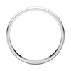 10k White Gold 4mm Light Milgrain Band, Size 14.5