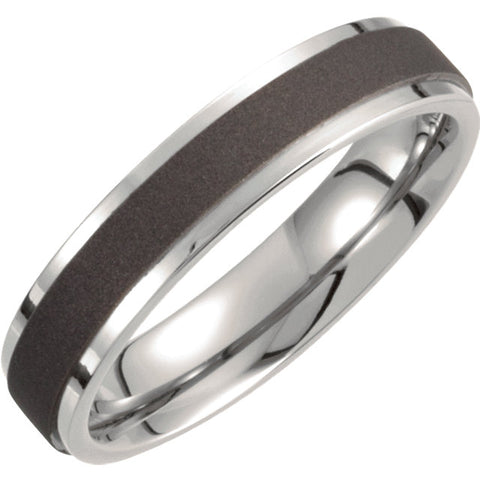 Titanium 5mm Oxidized Flat Band Size 12