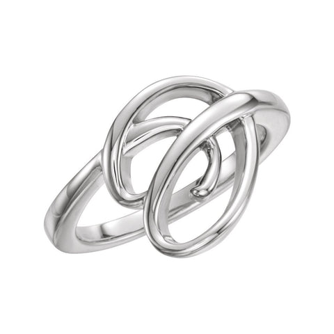 Sterling Silver Freeform Ring, Size 7