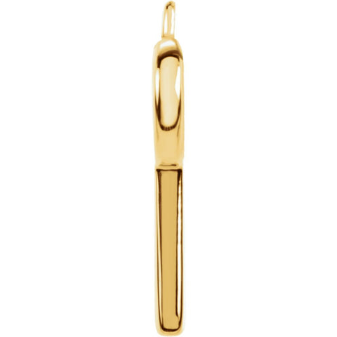 14k Yellow Gold Petite Key Dangle