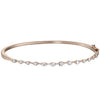 1 CTW Diamond Bangle Bracelet in 14K Rose Gold