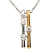 Two-Tone Gold Diamond Necklace