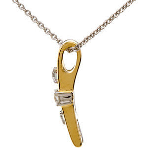 Two-Tone Diamond Necklace