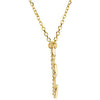 14k Yellow Gold Letter "E" 1/10 CTW Diamond Initial 17" Necklace